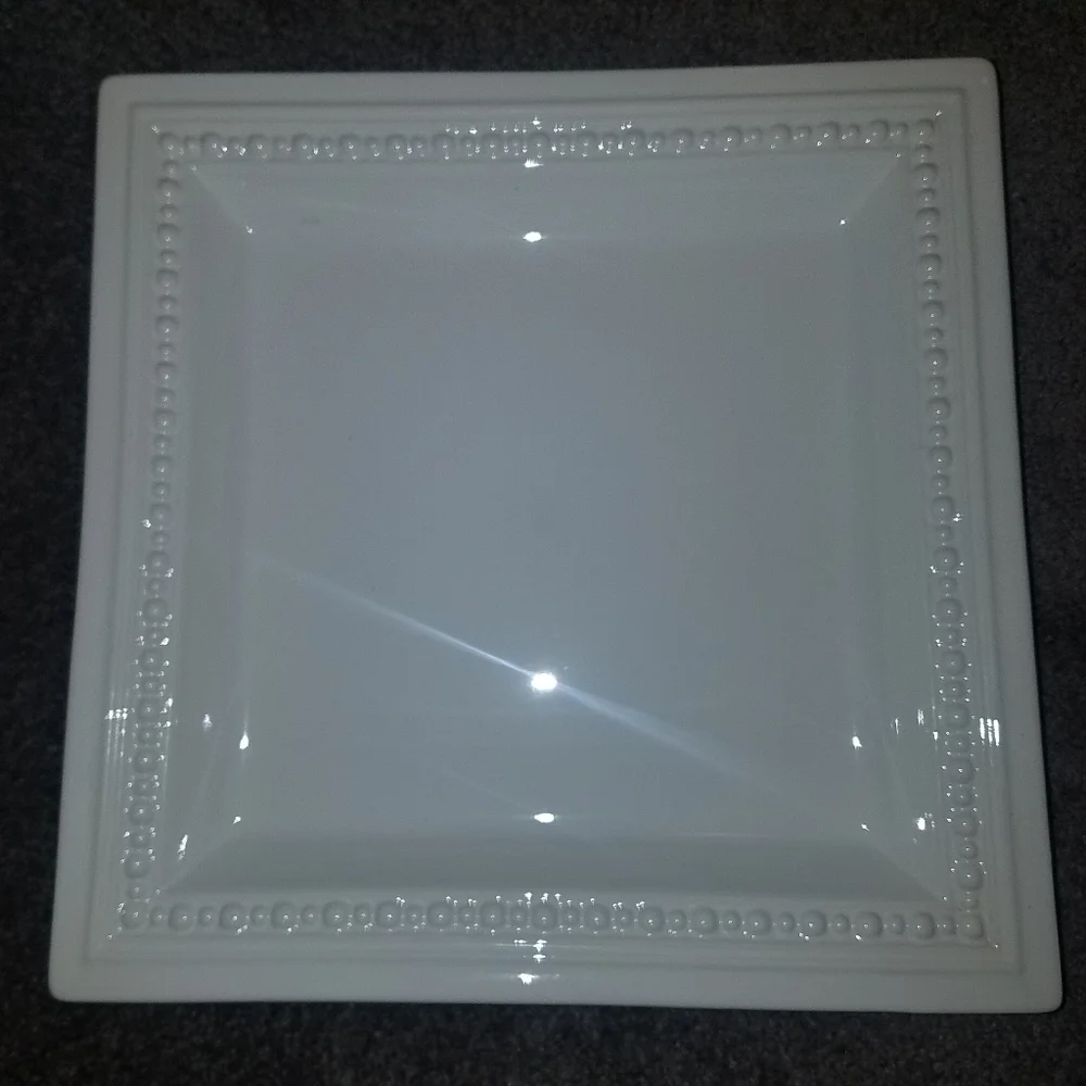 Square Home Plates White. - Picture 2 of 6
